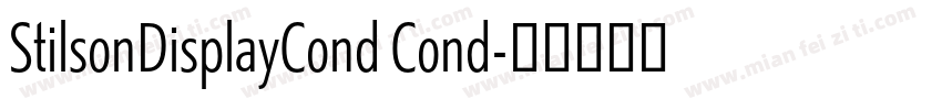 StilsonDisplayCond Cond字体转换